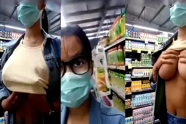 Siskaeee Pamer Dada Di Supermarket Viral Hot